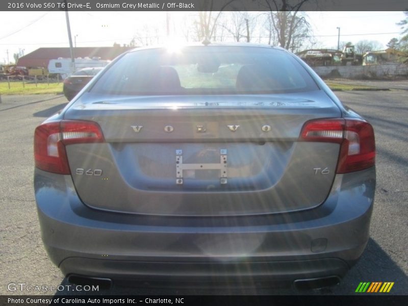 Osmium Grey Metallic / Off-Black 2016 Volvo S60 T6 Drive-E