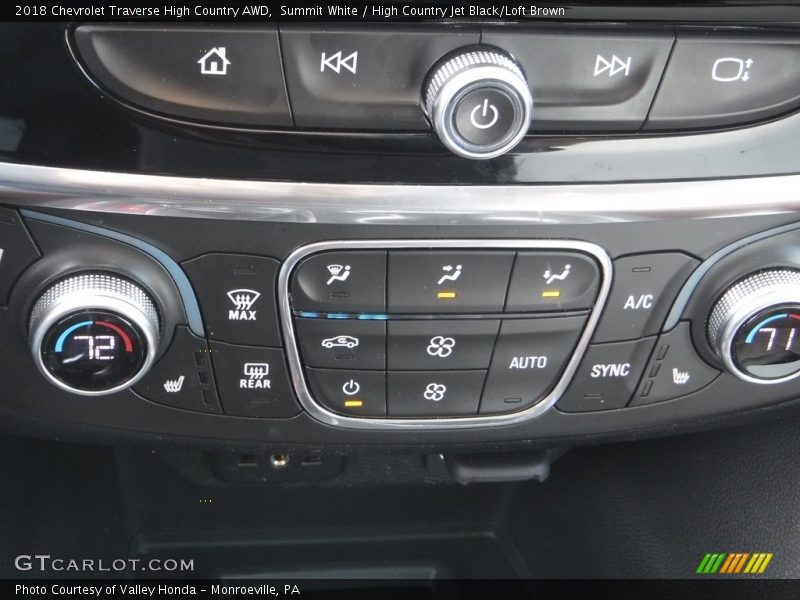 Summit White / High Country Jet Black/Loft Brown 2018 Chevrolet Traverse High Country AWD