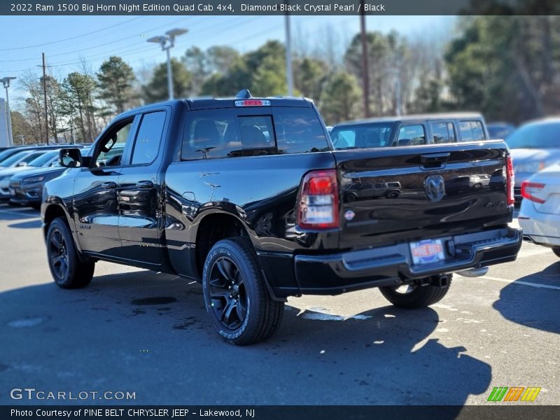 Diamond Black Crystal Pearl / Black 2022 Ram 1500 Big Horn Night Edition Quad Cab 4x4
