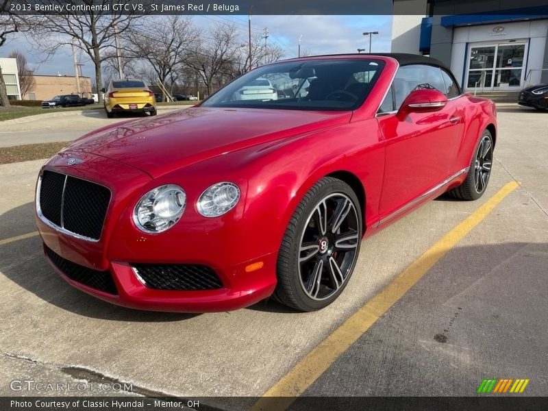 Front 3/4 View of 2013 Continental GTC V8 