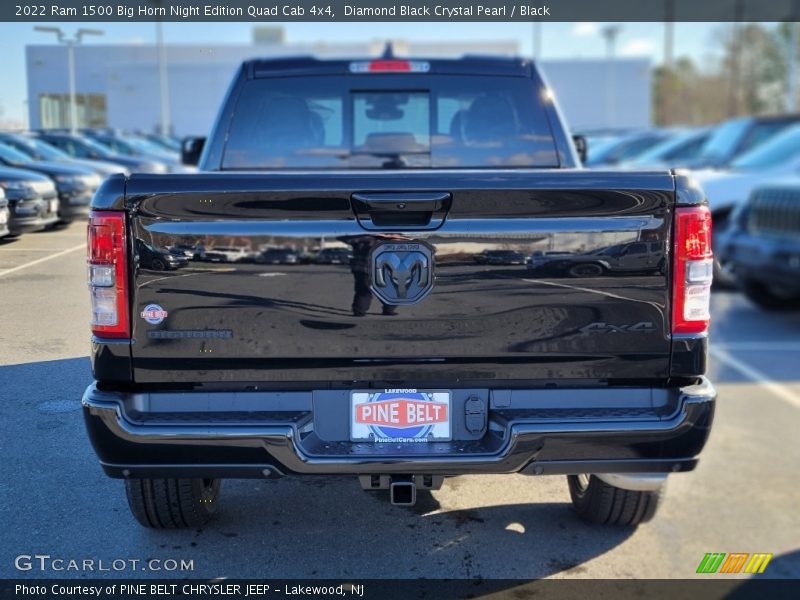 Diamond Black Crystal Pearl / Black 2022 Ram 1500 Big Horn Night Edition Quad Cab 4x4