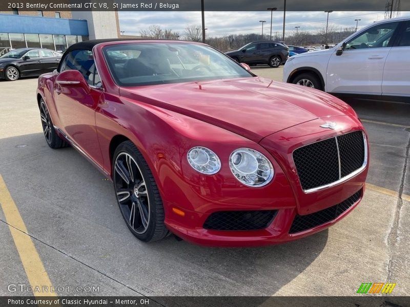 St James Red / Beluga 2013 Bentley Continental GTC V8