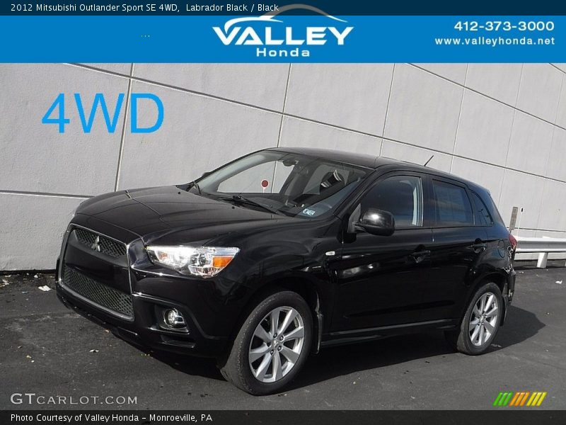 Labrador Black / Black 2012 Mitsubishi Outlander Sport SE 4WD