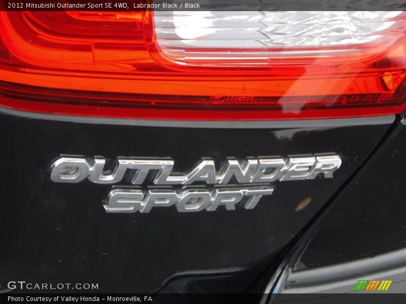 Labrador Black / Black 2012 Mitsubishi Outlander Sport SE 4WD