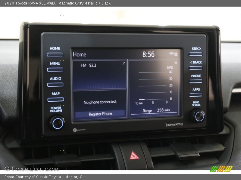 Magnetic Gray Metallic / Black 2020 Toyota RAV4 XLE AWD