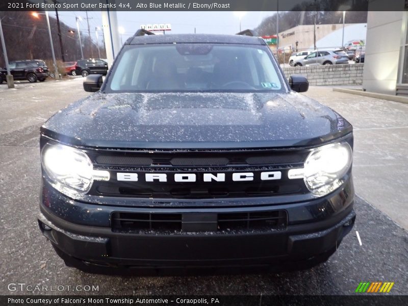 Alto Blue Metallic / Ebony/Roast 2021 Ford Bronco Sport Outer Banks 4x4