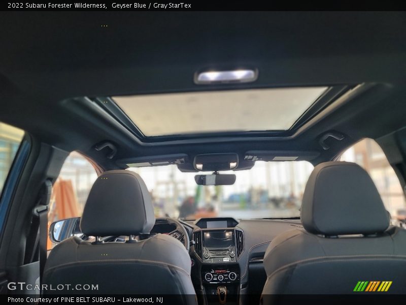 Sunroof of 2022 Forester Wilderness