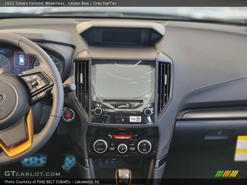 Dashboard of 2022 Forester Wilderness
