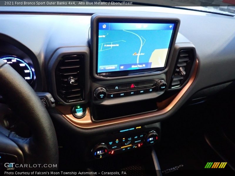 Alto Blue Metallic / Ebony/Roast 2021 Ford Bronco Sport Outer Banks 4x4