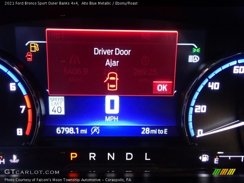 Alto Blue Metallic / Ebony/Roast 2021 Ford Bronco Sport Outer Banks 4x4