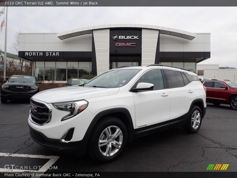 Summit White / Jet Black 2019 GMC Terrain SLE AWD