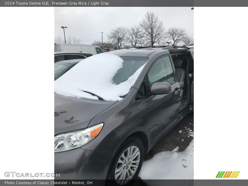 Predawn Gray Mica / Light Gray 2014 Toyota Sienna XLE