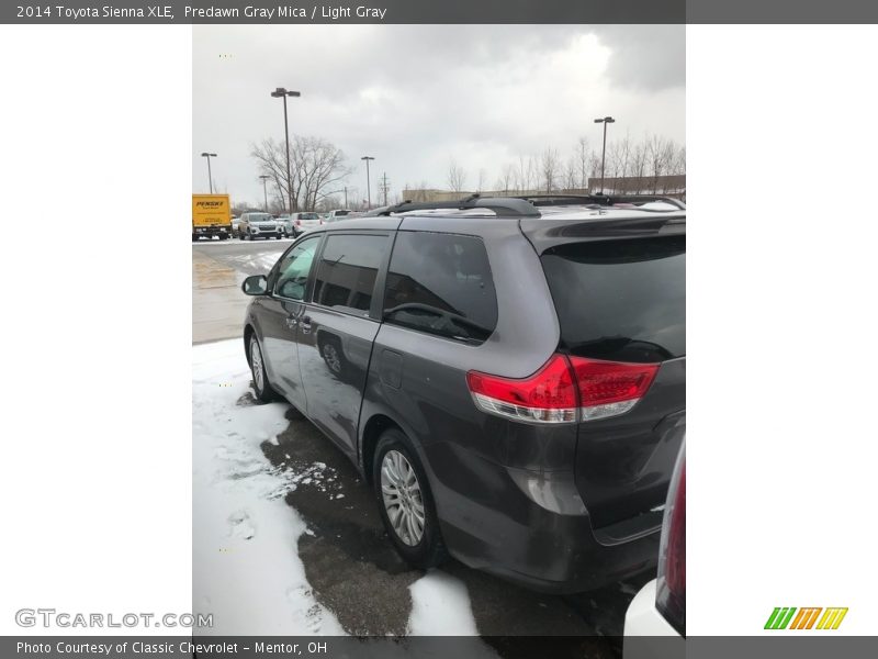 Predawn Gray Mica / Light Gray 2014 Toyota Sienna XLE