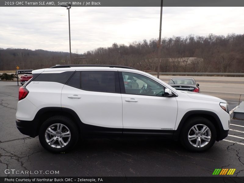 Summit White / Jet Black 2019 GMC Terrain SLE AWD