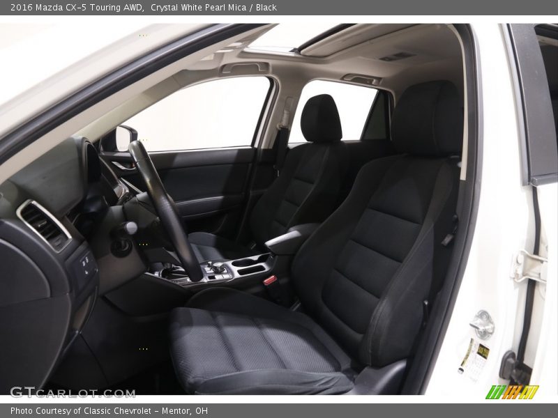 Crystal White Pearl Mica / Black 2016 Mazda CX-5 Touring AWD