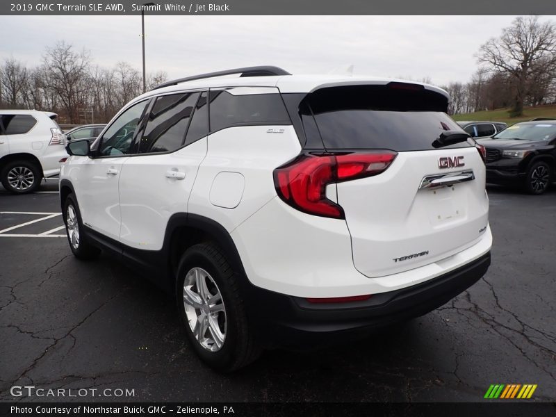 Summit White / Jet Black 2019 GMC Terrain SLE AWD
