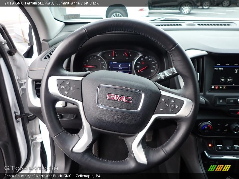 Summit White / Jet Black 2019 GMC Terrain SLE AWD