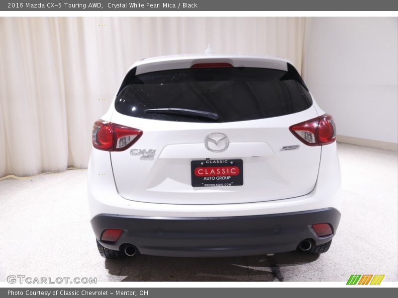 Crystal White Pearl Mica / Black 2016 Mazda CX-5 Touring AWD