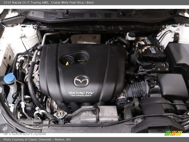 Crystal White Pearl Mica / Black 2016 Mazda CX-5 Touring AWD