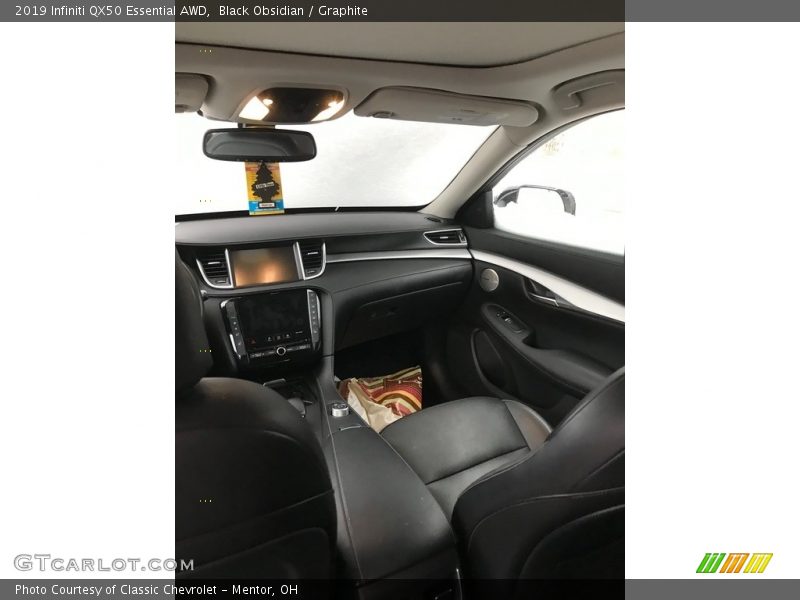 Black Obsidian / Graphite 2019 Infiniti QX50 Essential AWD
