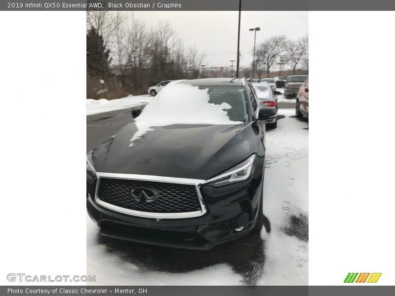 Black Obsidian / Graphite 2019 Infiniti QX50 Essential AWD