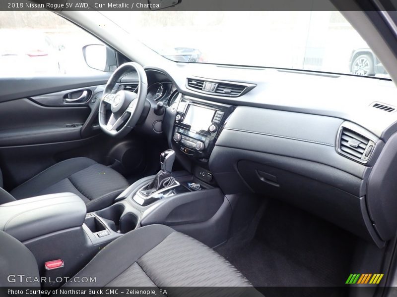Gun Metallic / Charcoal 2018 Nissan Rogue SV AWD