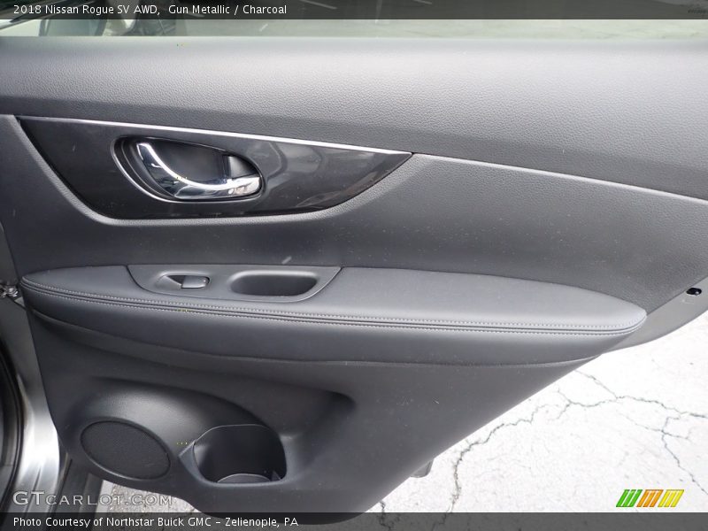 Gun Metallic / Charcoal 2018 Nissan Rogue SV AWD