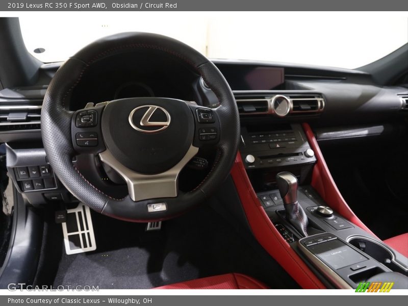 Dashboard of 2019 RC 350 F Sport AWD