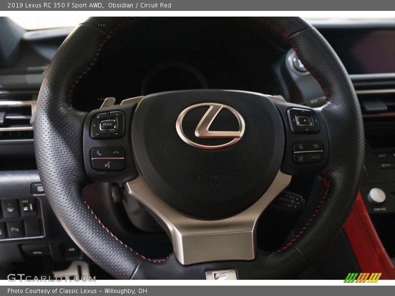  2019 RC 350 F Sport AWD Steering Wheel