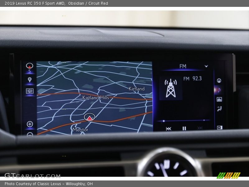 Obsidian / Circuit Red 2019 Lexus RC 350 F Sport AWD