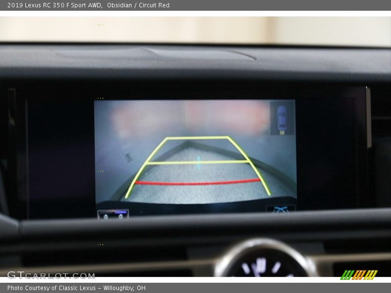 Obsidian / Circuit Red 2019 Lexus RC 350 F Sport AWD