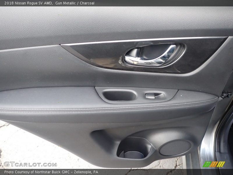 Gun Metallic / Charcoal 2018 Nissan Rogue SV AWD