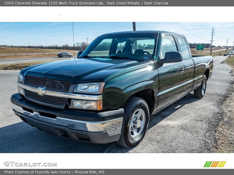 Front 3/4 View of 2004 Silverado 1500 Work Truck Extended Cab