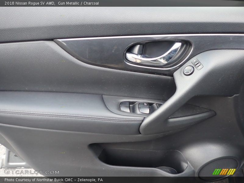 Gun Metallic / Charcoal 2018 Nissan Rogue SV AWD