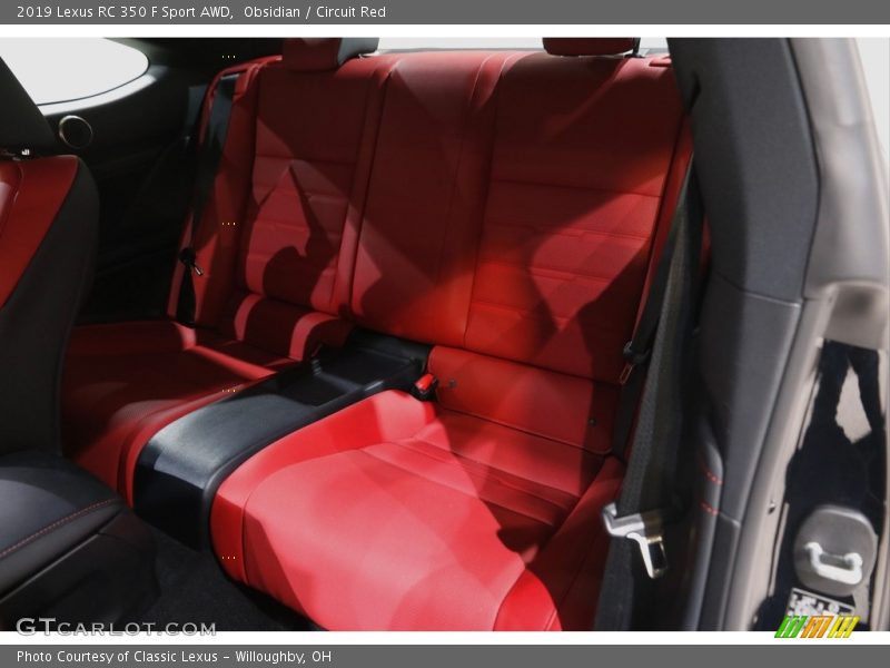 Obsidian / Circuit Red 2019 Lexus RC 350 F Sport AWD