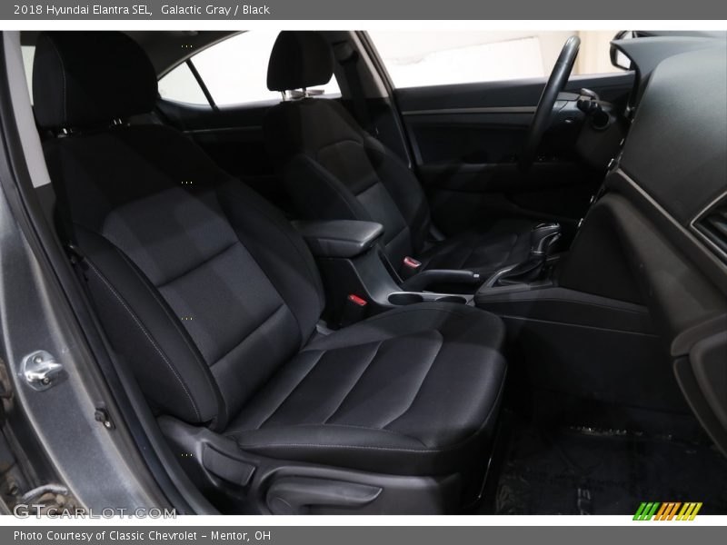 Galactic Gray / Black 2018 Hyundai Elantra SEL