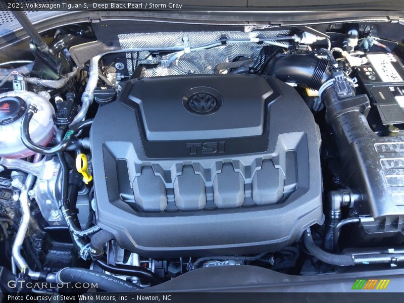 Deep Black Pearl / Storm Gray 2021 Volkswagen Tiguan S