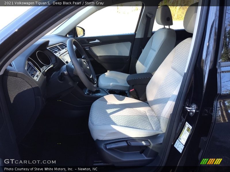Deep Black Pearl / Storm Gray 2021 Volkswagen Tiguan S