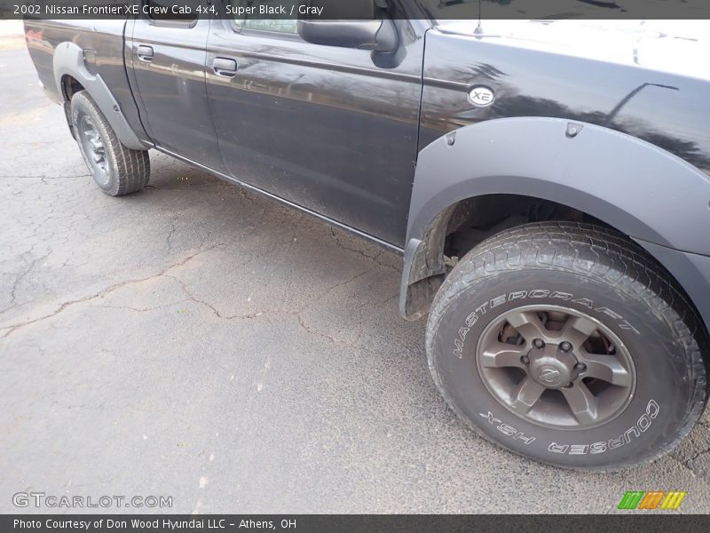 Super Black / Gray 2002 Nissan Frontier XE Crew Cab 4x4