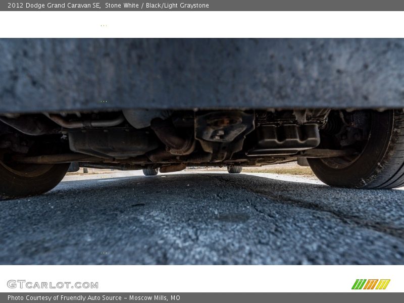 Stone White / Black/Light Graystone 2012 Dodge Grand Caravan SE