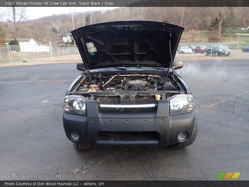 Super Black / Gray 2002 Nissan Frontier XE Crew Cab 4x4