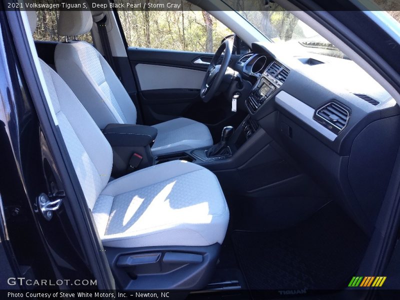 Deep Black Pearl / Storm Gray 2021 Volkswagen Tiguan S