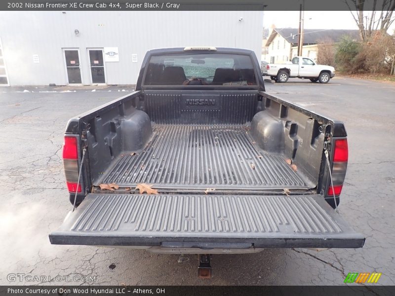 Super Black / Gray 2002 Nissan Frontier XE Crew Cab 4x4
