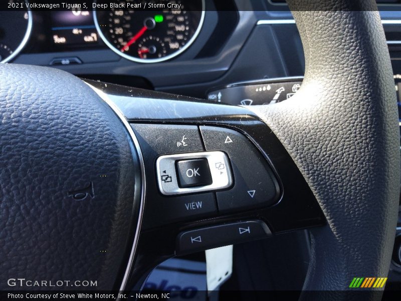 Deep Black Pearl / Storm Gray 2021 Volkswagen Tiguan S