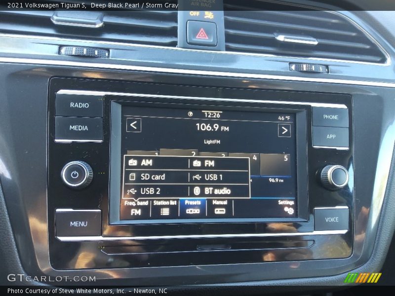 Deep Black Pearl / Storm Gray 2021 Volkswagen Tiguan S