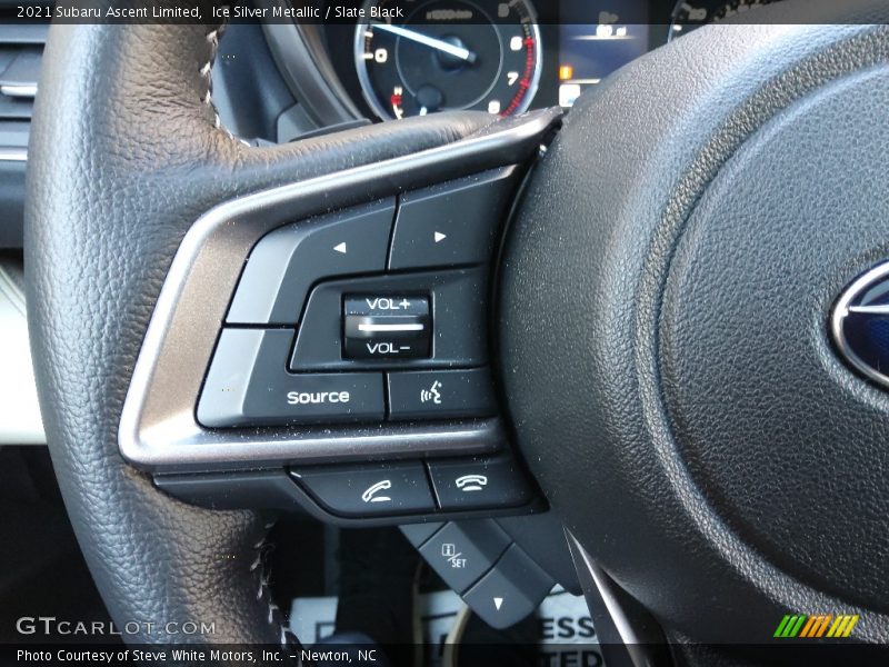 Ice Silver Metallic / Slate Black 2021 Subaru Ascent Limited