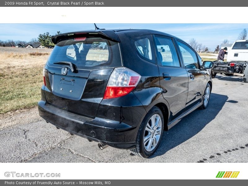 Crystal Black Pearl / Sport Black 2009 Honda Fit Sport