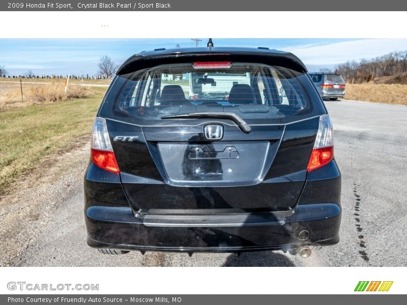 Crystal Black Pearl / Sport Black 2009 Honda Fit Sport