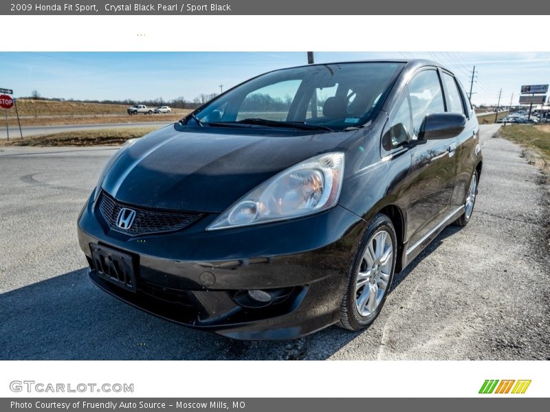 Crystal Black Pearl / Sport Black 2009 Honda Fit Sport