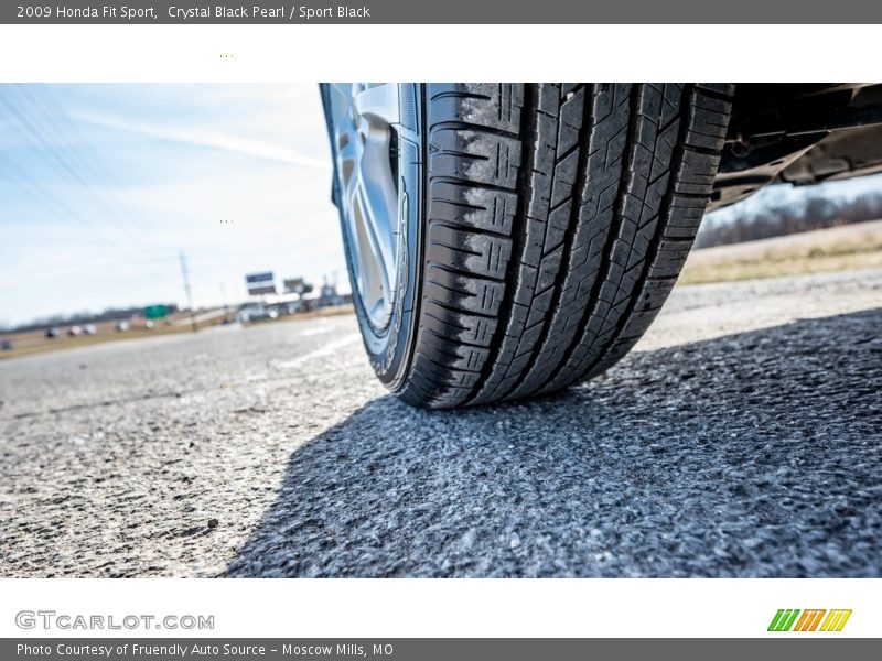 Crystal Black Pearl / Sport Black 2009 Honda Fit Sport